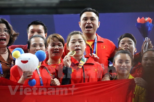 SEA Games 30: Команда Вьетнама завоевала 23 золотых медали за 3 дня соревновании hinh anh 4