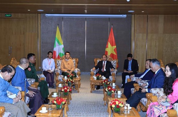 Укрепление отношении всеобъемлющего партнерства и сотрудничества между Вьетнамом и Мьянмои hinh anh 1