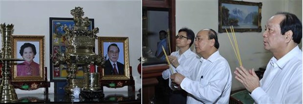 Премьер-министр зажег благовония в память о бывших руководителях Партии и Государства hinh anh 2