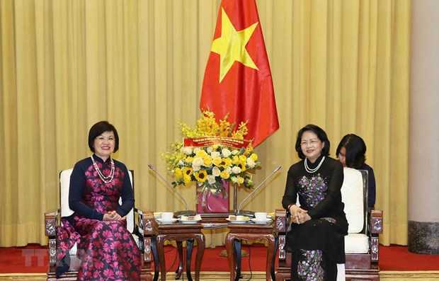 Вице-президент Вьетнама высоко оценивает деятельность женскои группы сообщества АСЕАН hinh anh 1