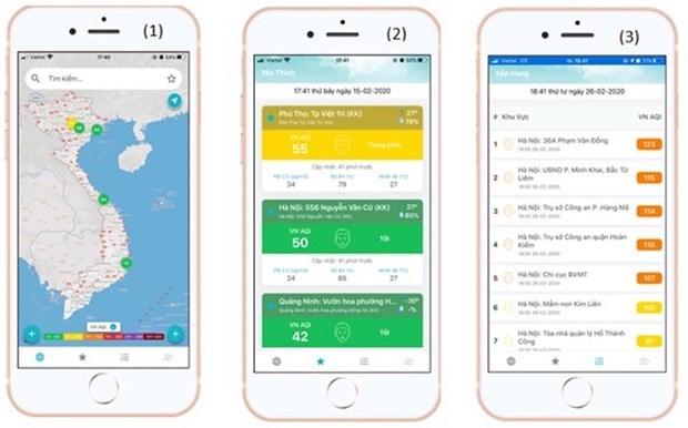 Мобильное приложение поможет пользователям получить актуальную информацию о качестве воздуха hinh anh 1