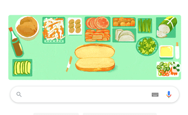 Google Doodle отдает дань уважения вьетнамскому сэндвичу с начинкои hinh anh 1