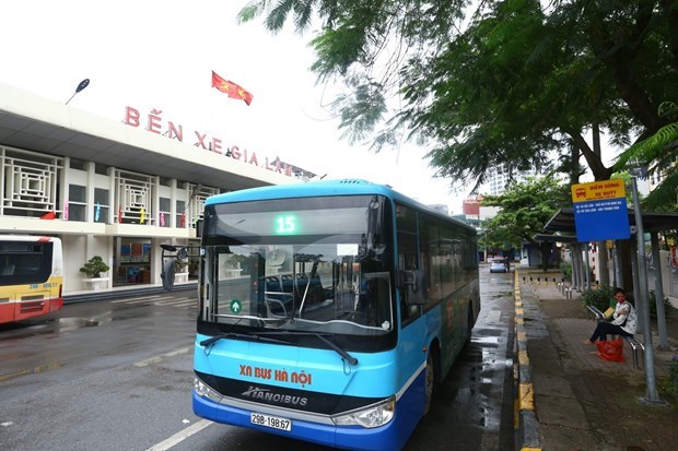 Ханои возобновил работу автобусов на 104 маршрутах hinh anh 1