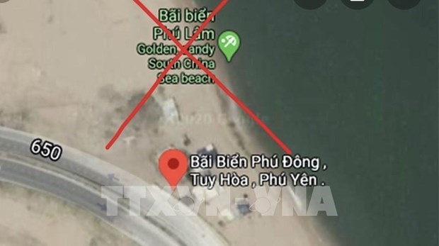 Карты Google удалили неверную информацию о пляже в провинции Фуиен во Вьетнаме hinh anh 1