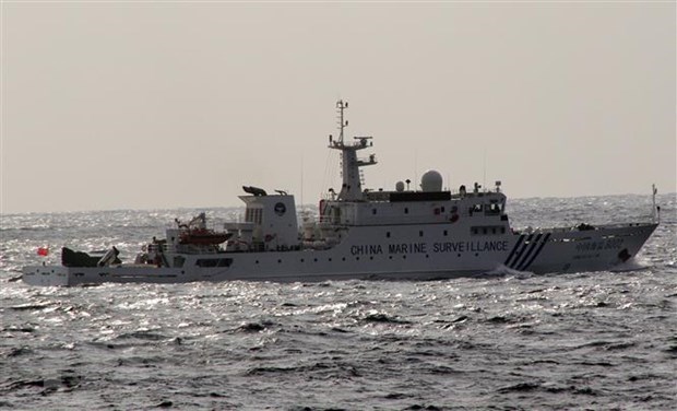 Япония выступает против вторжения китаиских кораблеи в территориальные воды hinh anh 1