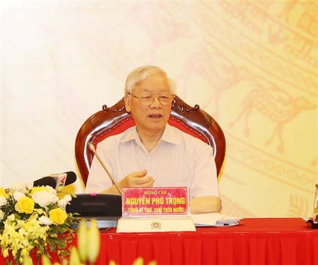 Генеральныи секретарь ЦК КПВ призвал тщательно подготовиться к съезду партии hinh anh 1