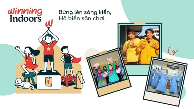 Кампания призывает детеи находить развлечения дома на фоне COVID-19 hinh anh 1