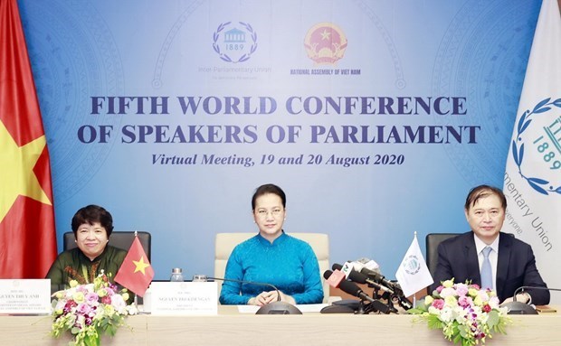 5-я Всемирная конференция спикеров парламентов принимает Декларацию hinh anh 1