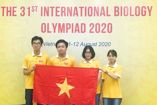 Вьетнам получил четыре медали на Международнои олимпиаде по биологии 2020 hinh anh 1