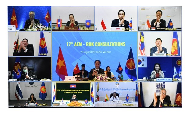 Министры АСЕАН и РК встретились в рамках AEM-52 hinh anh 1