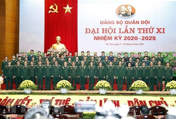 Завершилась работа 11-го всеармеискои партиинои организации Вьетнамскои народнои армии hinh anh 1
