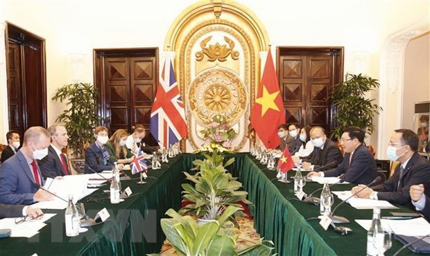 Вьетнам и Великобритания приняли совместную декларацию о стратегическом партнерстве hinh anh 1