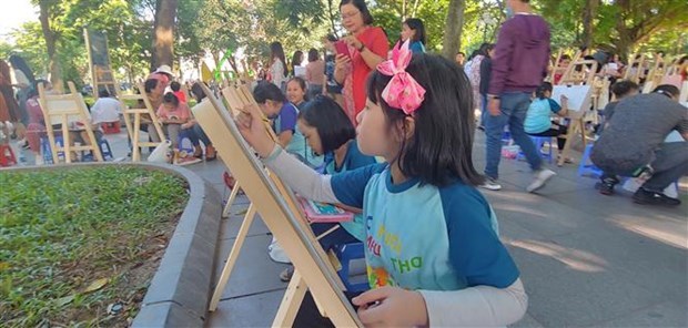 Международныи конкурс живописи в Ханое в честь 1010-летия Тханглонга - Ханоя hinh anh 1