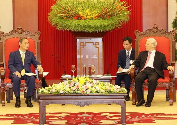Генсек ЦК КПВ: Вьетнам считает Японию ведущим долгосрочным партнером hinh anh 1