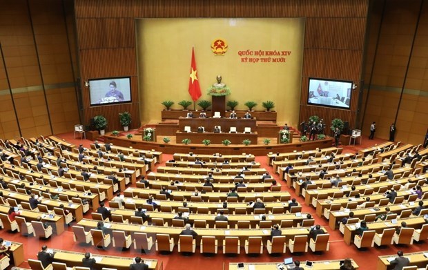 Торжественно открылось 10-е заседание Национального собрания 14-ого созыва hinh anh 1