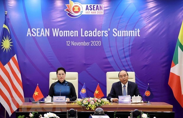 Саммит женщин-лидеров АСЕАН: Вьетнам призвал обеспечить законные экономические выгоды и здоровье женщин hinh anh 1