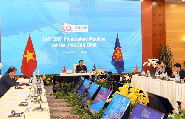 Встреча высокопоставленных официальных лиц для подготовки к 14-му совещанию министров энергетики EAS hinh anh 1