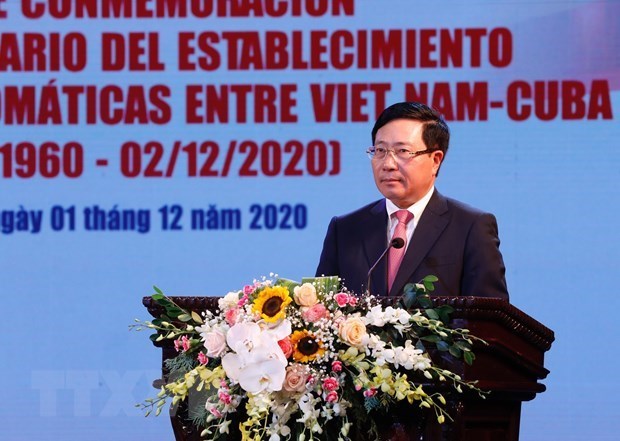 Вьетнам ценит солидарност и дружбу с Кубои hinh anh 1