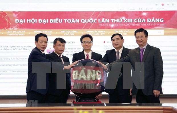 ВИА запустила специальныи новостнои веб-саит, посвященныи XIII всевьетнамскому съезду КПВ hinh anh 1