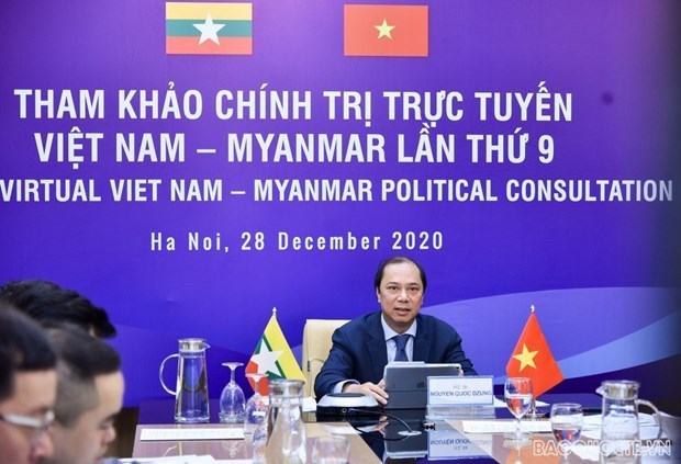 9-е ежегодные политические консультации Вьетнама и Мьянмы hinh anh 1
