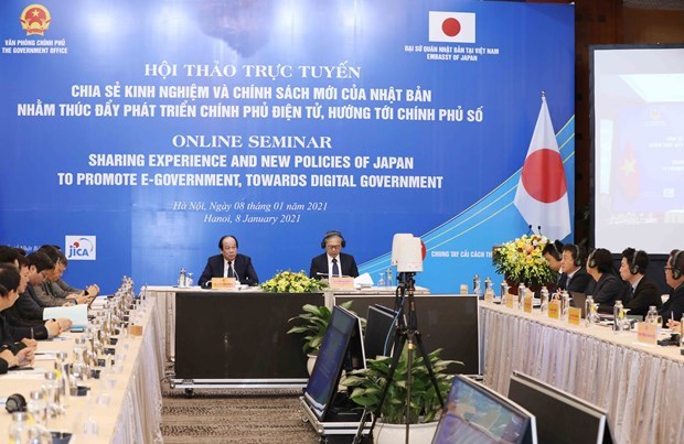 Семинар делится опытом Японии и новои политикои в ​​области электронного правительства hinh anh 1