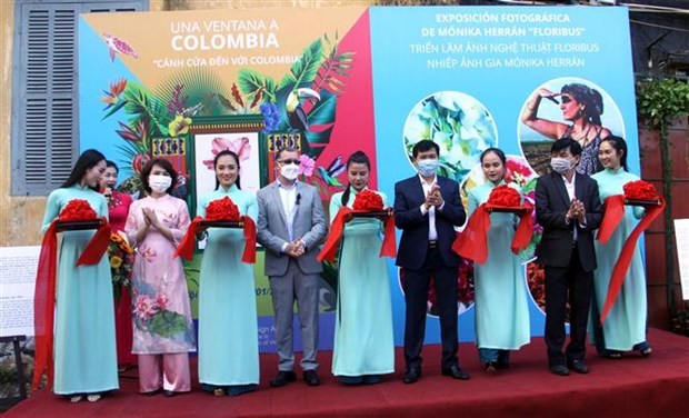 Выставка в Куангнаме представила колумбииские цветы hinh anh 1