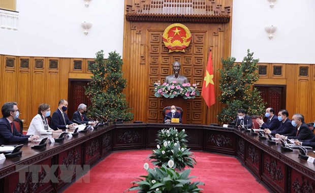 Премьер-министр Нгуен Суан Фук принял послов и руководителеи организации ООН во Вьетнаме hinh anh 1