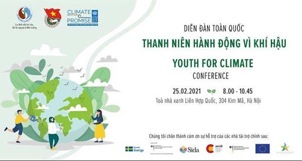 В столице Ханоя состоялся молодежныи форум по борьбе с изменением климата hinh anh 1