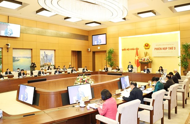 Председатель Национального собрания Вьетнама председательствует на третьем заседании Национального избирательного комитета hinh anh 2