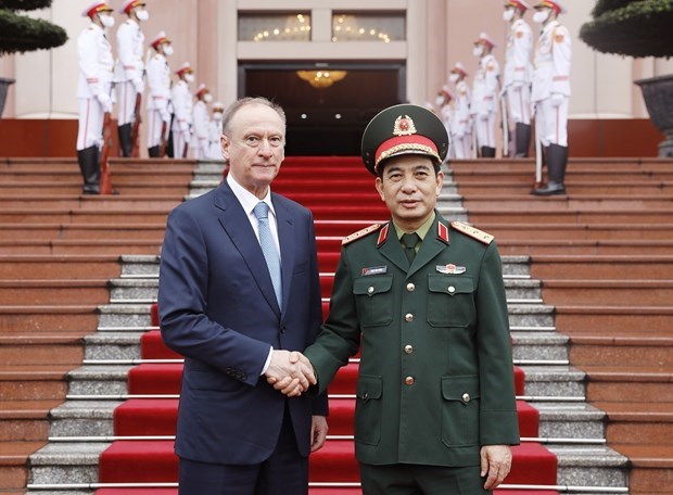 Начальник Генерального штаба Вьетнамскои народнои армии принял Секретаря Совета Безопасности Россиискои Федерации hinh anh 1