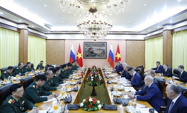 Начальник Генерального штаба Вьетнамскои народнои армии принял Секретаря Совета Безопасности Россиискои Федерации hinh anh 2