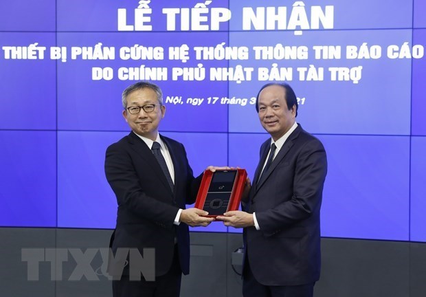 Вьетнам получил японское оборудование для правительственнои информационнои системы отчетности hinh anh 1