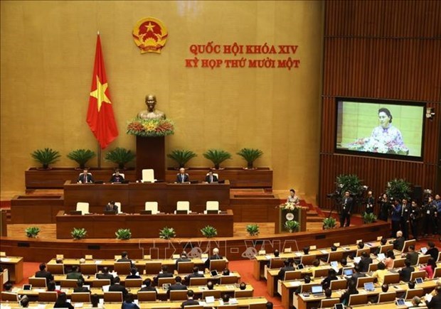 Открылось 11-е заседание Национального собрания 14-го созыва hinh anh 1