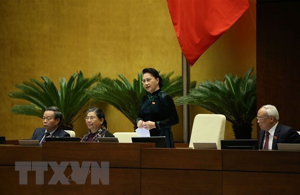 Национальное собрание 14-го созыва освободило от должности председателя НС и председателя НИК hinh anh 1