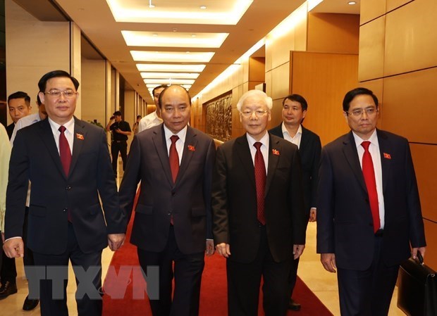 Поздравления высокопоставленным руководителям Вьетнама hinh anh 1