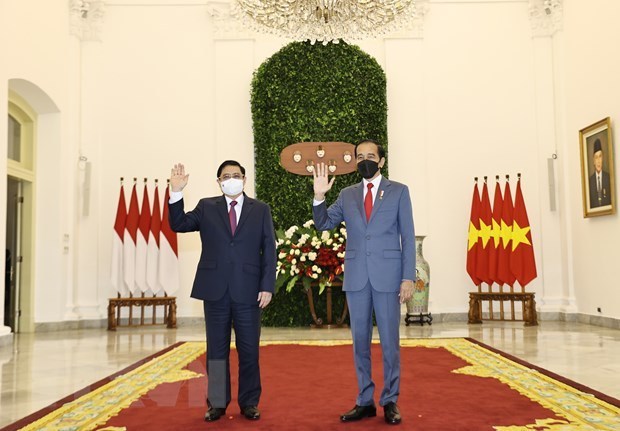 Президент Индонезии принял в Богоре премьер-министр Вьетнама hinh anh 1