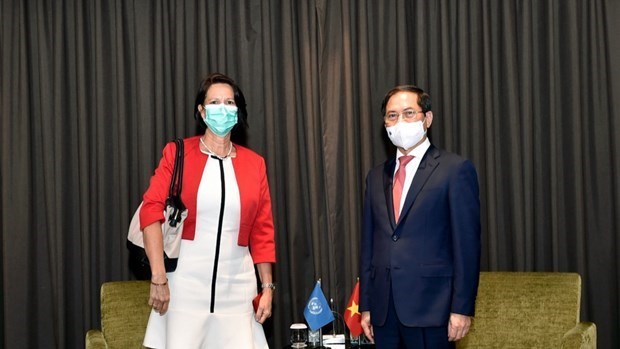 Министр иностранных дел принял спецпредставителя главы ООН по Мьянме hinh anh 1