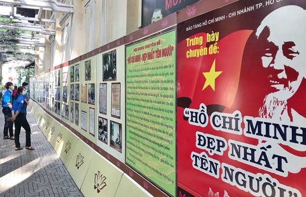 Выставка освещает революционную карьеру президента Хо Ши Мина hinh anh 2