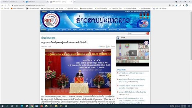 Выборы в Национальное собрание и Народные советы: лаосская газета сообщила, что во Вьетнаме прошли успешные выборы hinh anh 1
