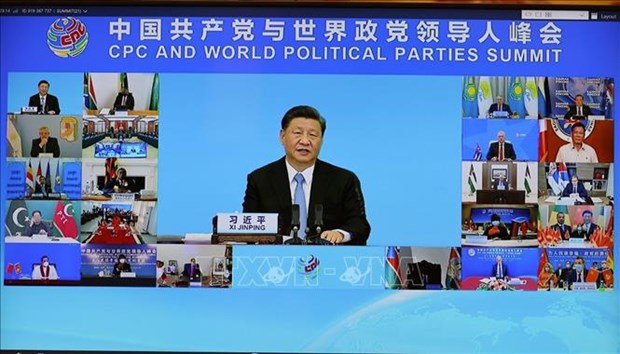 Генеральныи секретарь Нгуен Фу Чонг принял участие во встрече на высшем уровне политических партии hinh anh 3