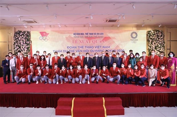 Вьетнамская делегация отправилась на Олимпииские игры 2020 в Токио hinh anh 2