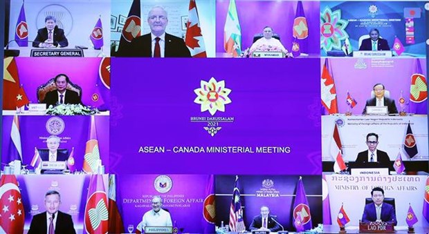 Конференция министров иностранных дел АСЕАН – Канады: Приоритет отдан взаимопомощи в ответ на COVID-19 hinh anh 2