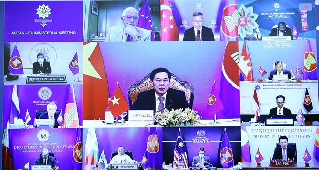 Состоялась конференция министров иностранных дел АСЕАН-ЕС hinh anh 1