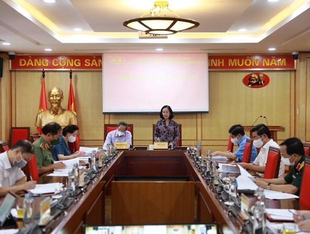 Открытие 1-го заседания оргкомитета по разработке проекта партииного строительства hinh anh 1