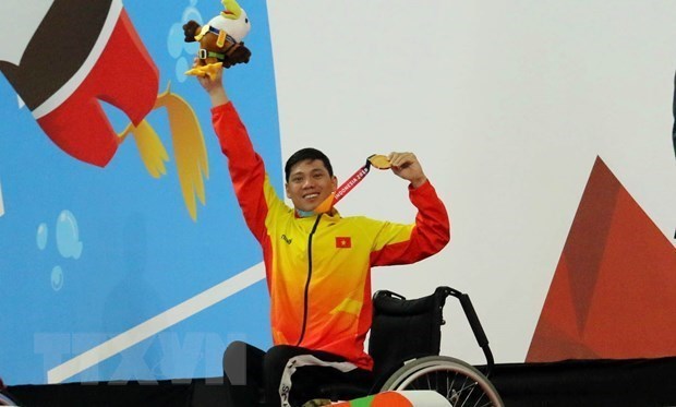 Вьетнамские пловцы начинают соревнование на Паралимпииские игры в Токио-2020 hinh anh 1