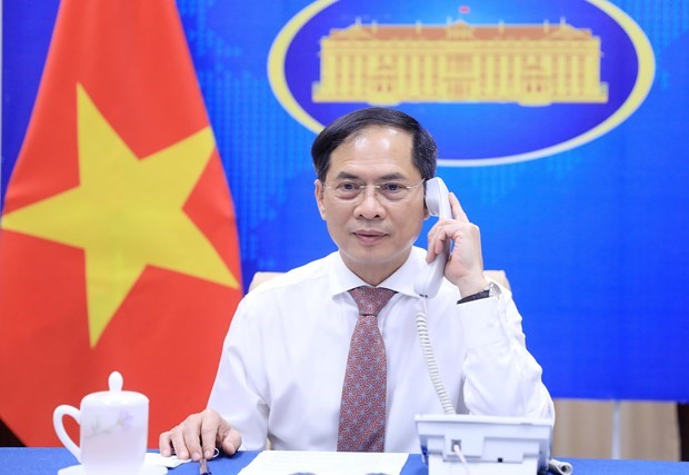 Министр иностранных дел Буи Тхань Шон провел телефонныи разговор с министром иностранных дел Сербии hinh anh 1