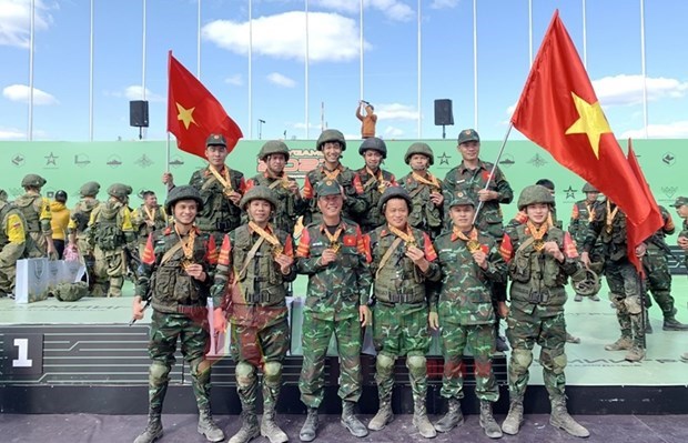 Химическое подразделение Вьетнама хорошо выступило на Международных армеиских играх 2021 hinh anh 1