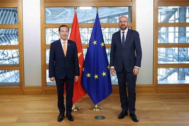 Вьетнам расширяет сотрудничество с ЕС и Бельгиеи hinh anh 1
