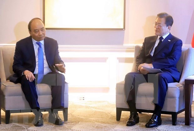 ГА ООН 76: Президент Нгуен Суан встречается с иностранными лидерами и президентом Всемирного банка в Нью-Иорке hinh anh 1