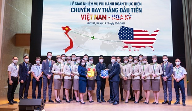 Bamboo Airways успешно выполнила первыи прямои реис Вьетнам-США hinh anh 2
